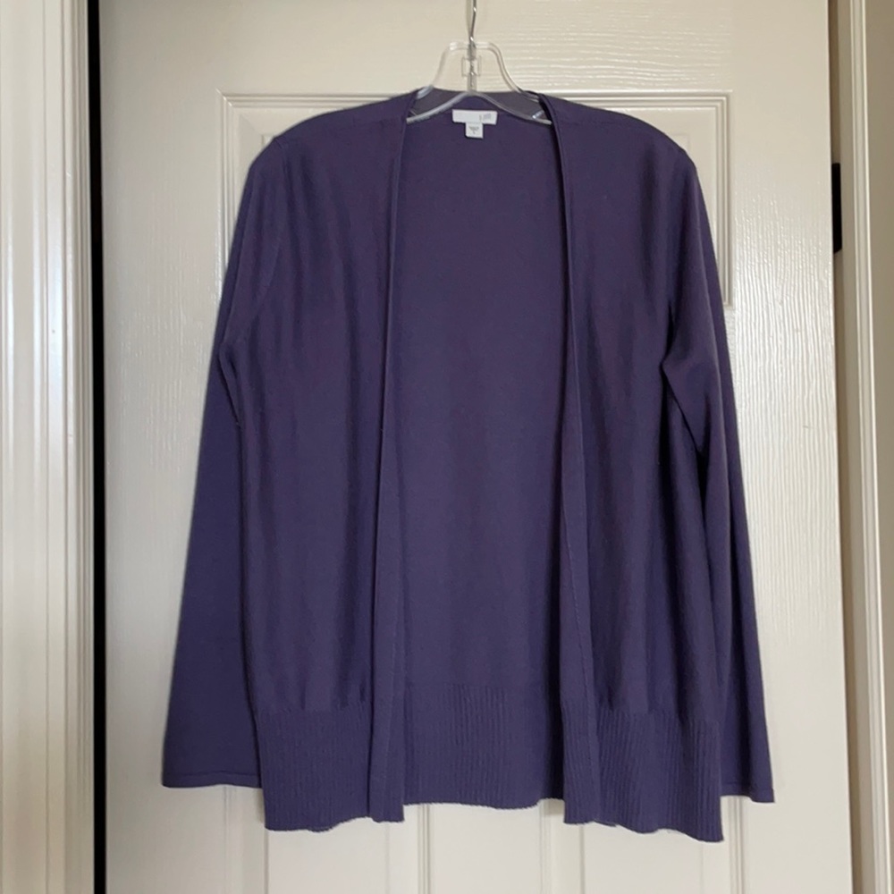 JJill Silk blend open cardi